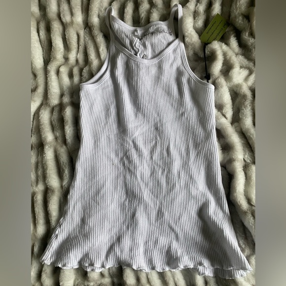 R & R Surplus White & Grey Knit Tank - Picture 6 of 6
